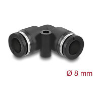 Pneumatik Steckverbinder 8 mm mit Befestigungsloch...