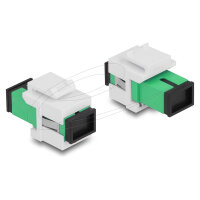 Keystone Modul SC Simplex Buchse zu SC Simplex Buchse grün / weiß