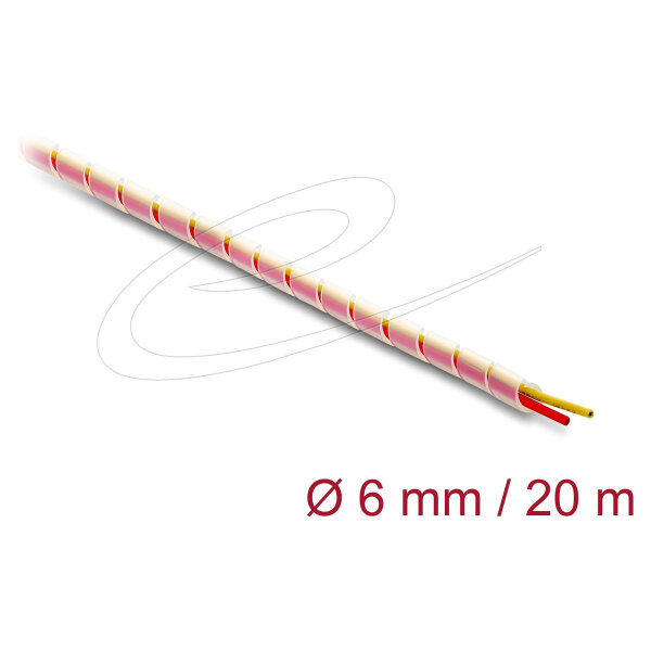 Spiralschlauch Silikon 6 mm Durchmesser 20 m transparent