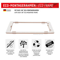DISPLEX Panzerglas 2D/ Clear (10H) für Samsung Galaxy A54 5G Eco-Montagerahmen, Tempered Glas, kratzer-resistente Schutzfolie, hüllenfreundlich