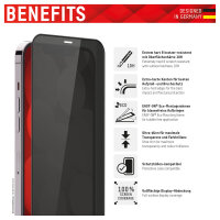DISPLEX Privacy Full Cover Panzerglas (10H) für...