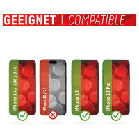 DISPLEX Privacy Full Cover Panzerglas (10H) für Apple iPhone 13/13 Pro/14/16e