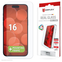DISPLEX Real Glass + Case iPhone 16
