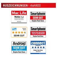 DISPLEX Real Glasschutzfolie für Samsung Galaxy A36 kratzer-resistent, abgerundete Kanten, Real Glass