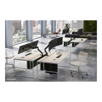 Neomounts NM-D775DX3BLACK Tischhalterung mit Tischhalterungsgriff für drei Flachbildschirme bis 27" (68.6 cm)