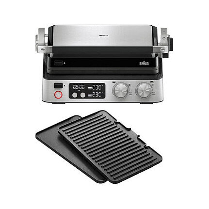 Houshold MultiGrill 7 Kontaktgrill CG 7040 (edelstahl, 2.000 Watt)
