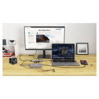 D i-tec Metal USB-C Nano Docking Station 4K HDMI LAN + Power Delivery