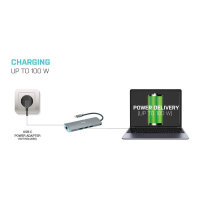 D i-tec Metal USB-C Nano Docking Station 4K HDMI LAN + Power Delivery