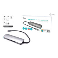 D i-tec Metal USB-C Nano Docking Station 4K HDMI LAN + Power Delivery