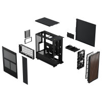 Midi Fractal Design North Charcoal Black Mesh Window