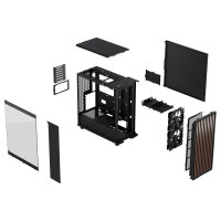 Midi Fractal Design North Charcoal Black Window Clear