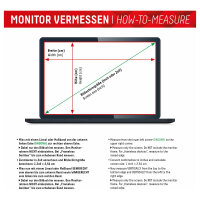 DISPLEX Privacy Safe Blickschutzfilter f. MacBook Air/Pro 13,3", Anti-Reflex, Bluelight-Filter, Magnetische Befestigung