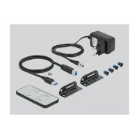 DELOCK DisplayPort 1.4 KVM Switch 8K 30Hz mit USB 3.0 und Audio