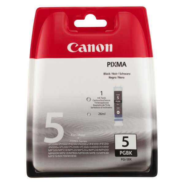 Canon Tintenpatrone - PGI-5BK - 0628B029 - schwarz - 26ml