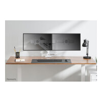Neomounts Full Motion Tischhalterung für zwei Flachbildschirme 17-32 7KG 2x 8KG White