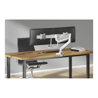 Neomounts Full Motion Tischhalterung für zwei Flachbildschirme 17-32 7KG 2x 8KG White