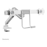 Neomounts Full Motion Tischhalterung für zwei Flachbildschirme 17-32 7KG 2x 8KG White