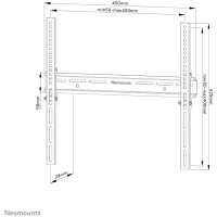 Neomounts WL30-350BL14 feste Wandhalterung für 32-65" Bildschirme - Schwarz