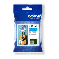 Brother Tintenpatrone LC-421XLC Cyan (ca. 500 Seiten)