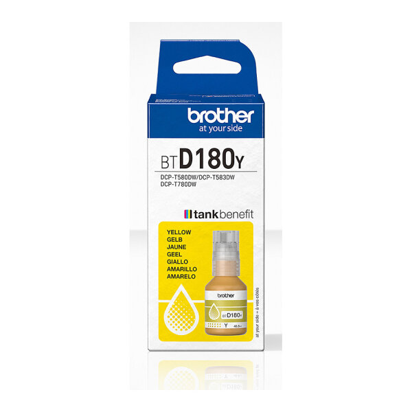 Brother Tintenflasche BTD-180Y Gelb (ca. 5000 Seiten)