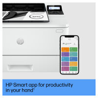 L HP LaserJet Pro 4002dw S/W-Laserdrucker 40S./Min. A4 LAN WLAN Duplex