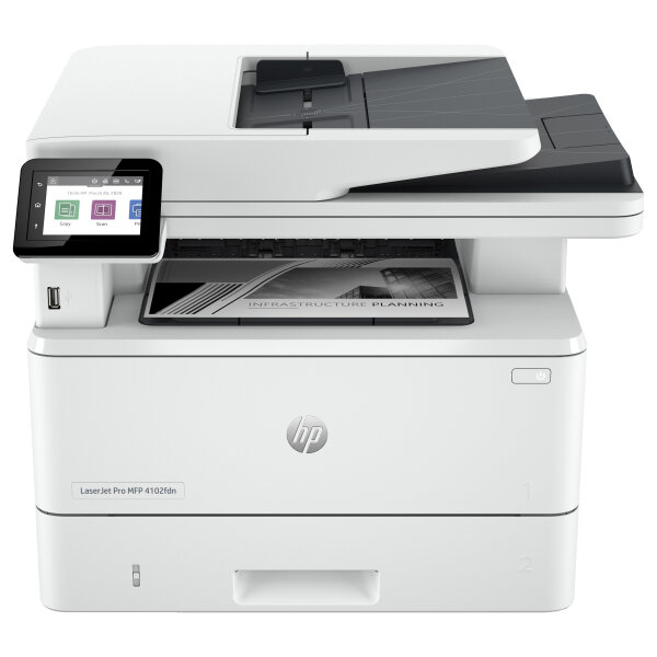 L HP LaserJet Pro MFP 4102FDN S/W-Laserdrucker 4in1 40S./Min. A4 LAN ADF Duplex