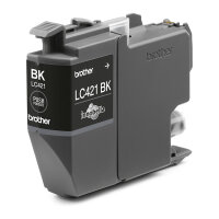 Brother Tintenpatrone LC-421BK Schwarz (ca. 200 Seiten)