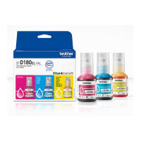 Brother Tintenflaschen BTD-180CLVAL Multipack (je 1x BK/M/C/Y)
