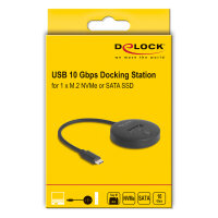 M.2 Dockingstation für M.2 NVMe / SATA SSD mit USB 10 Gbps USB Type-C™ Stecker