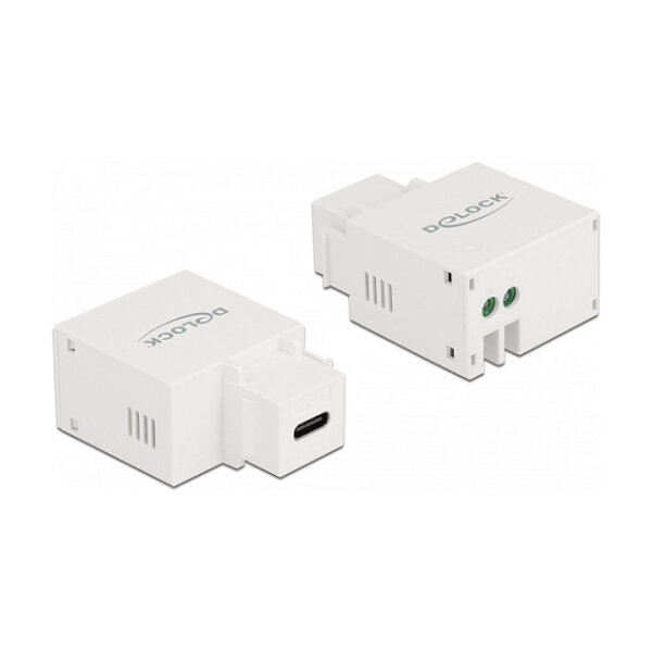 Keystone Modul mit USB Type-C™ Ladebuchse 2,1 A weiß