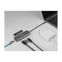USB Type-C™ Dockingstation mit M.2 Slot - 4K HDMI / USB / LAN / PD 3.0
