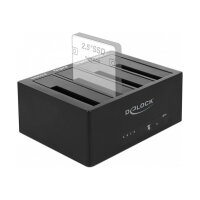 SuperSpeed USB 5 Gbps Dockingstation für 4 x SATA HDD / SSD mit Klon Funktion