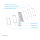 drehbare Tablet-Tischhalterung für 9.7-11 Tablets DS15-640WH1 Neomounts White