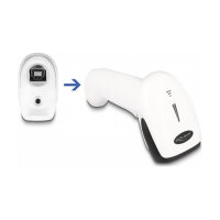 Barcode Scanner 1D und 2D für 2,4 GHz, Bluetooth oder USB - weiß