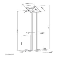 Neomounts Tablet-Bodenständer für 9.7-11 Tablets FL15-750WH1 White