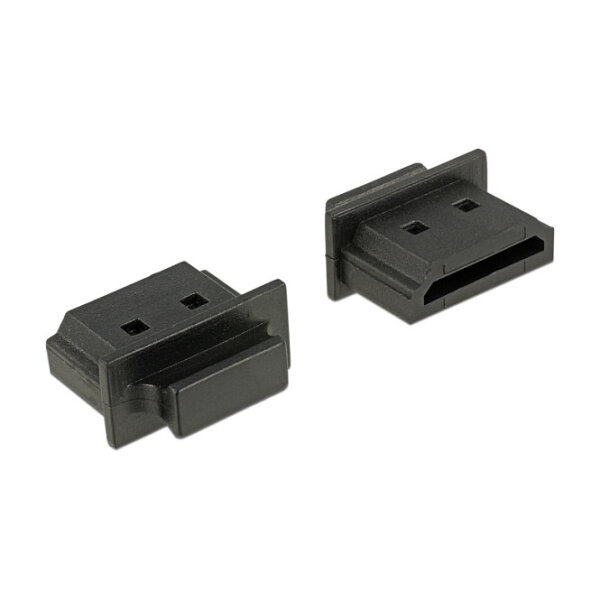 Staubschutz für HDMI-A Buchse mit Griff 10 Stück schwarz