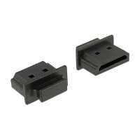Staubschutz für HDMI-A Buchse mit Griff 10 Stück schwarz