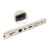 Staubschutz für HDMI-A Buchse mit Griff 10 Stück schwarz
