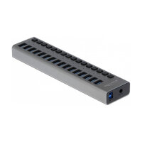 Externer USB 5 Gbps Hub mit 16 Ports + Schalter