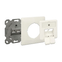 Netzwerk Anschlussdose Unterputz 2 Port RJ45 Cat.6A LSA
