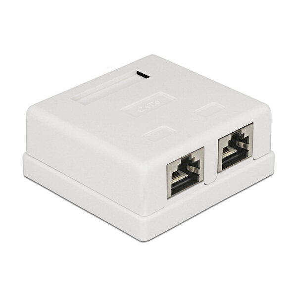 Netzwerk Anschlussdose 2 Port Cat.6