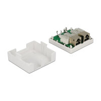 Netzwerk Anschlussdose 2 Port Cat.6