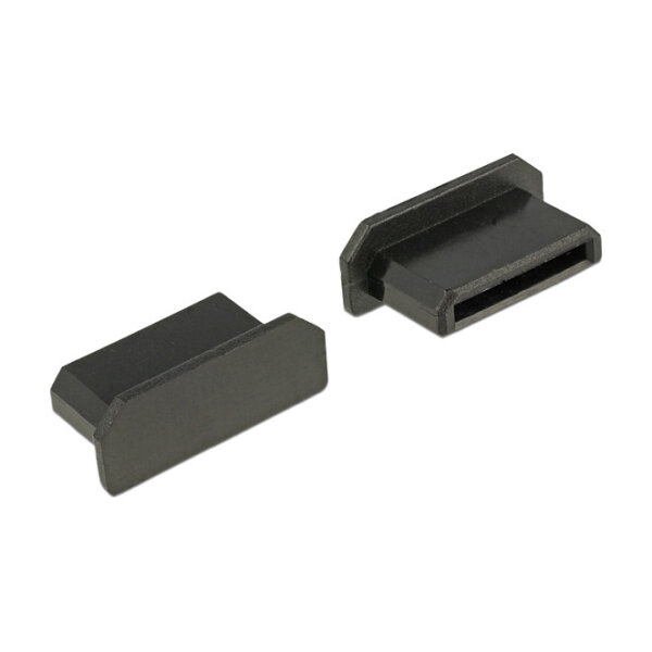 Staubschutz für HDMI mini-C Buchse ohne Griff 10 Stück schwarz