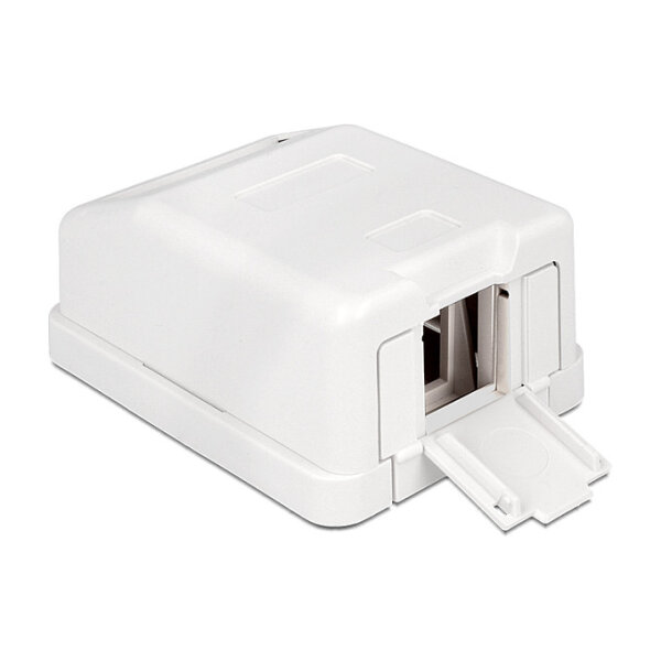 Keystone Leergehäuse 1 Port mit Staubschutz