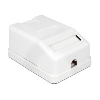 Keystone Leergehäuse 1 Port mit Staubschutz
