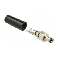 Steckverbinder DC 5,5 x 2,1 mm mit Länge 9,5 mm Hohlstecker Lötversion