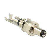 Steckverbinder DC 5,5 x 2,1 mm mit Länge 9,5 mm Hohlstecker Lötversion