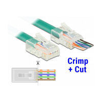 RJ45 Crimp+Cut Stecker Cat.6 UTP 20 Stück
