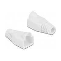 Knickschutztülle für RJ45 Stecker weiß 20 Stück