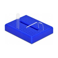 Experimentier-Mini Steckbrett 170 Kontakte blau